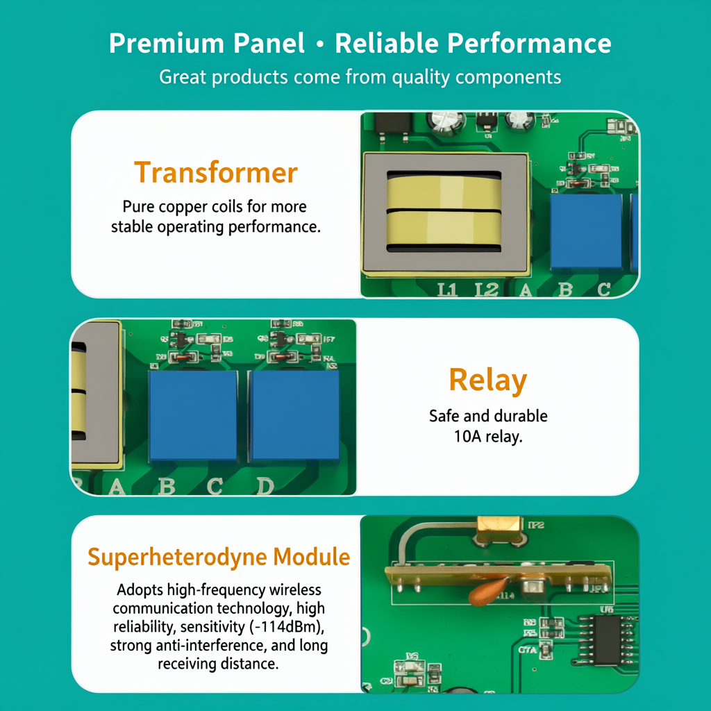 High-Grade Internal Component Architecture - Pure Copper Transformer and RF Receiver