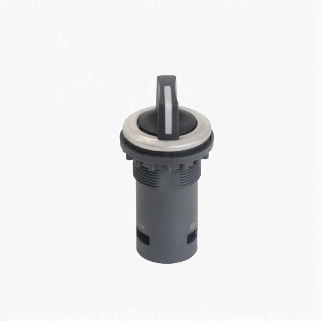 SLA2P 22mm Industrial Rotary Selector Switch Front Angled View