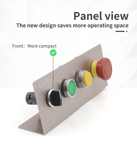 Control Panel Front View Comparison - Compact Design Saves Space
