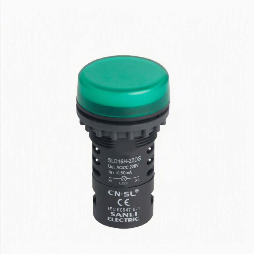 SLD16H 22mm Red LED Indicator Lamp - Stop, Fault, and Emergency Alarm Signal