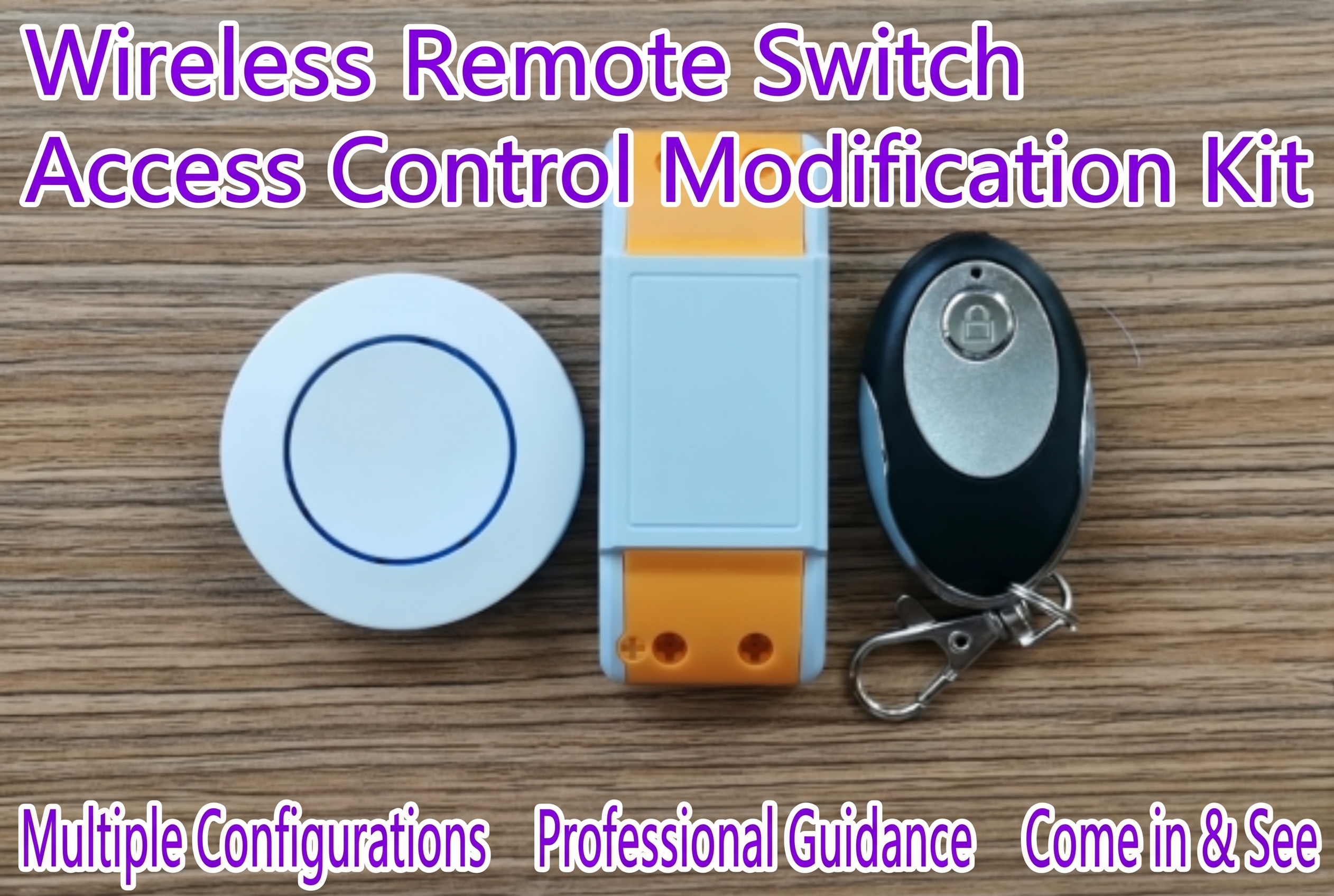 Wireless Remote Switch Access Control Modification Kit and Hardware Interfacing